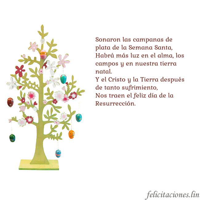 Tarjetas electrónicas de Pascua 1
Sonaron las campanas de plata de la Semana Santa, Tarjetas electrónicas de Pascua 1