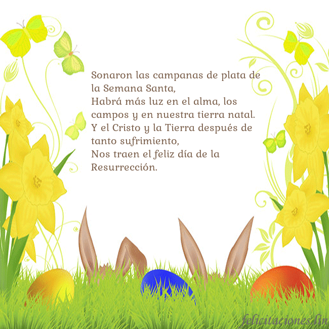 Tarjetas electrónicas de Pascua 11
Sonaron las campanas de plata de la Semana Santa, Tarjetas electrónicas de Pascua 11