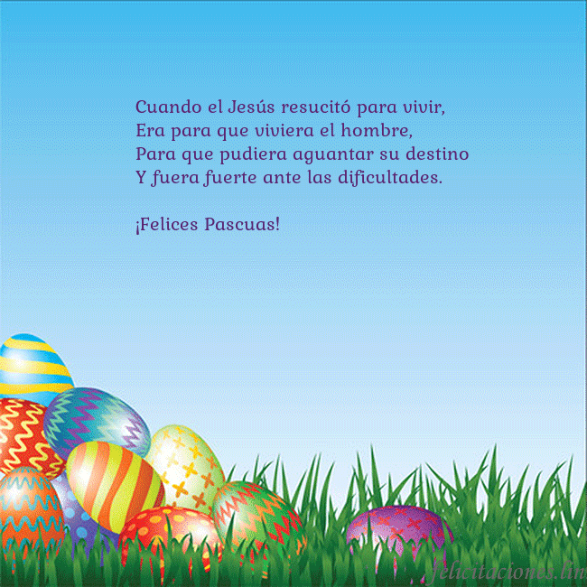 Tarjetas electrónicas de Pascua 5 Cuando el Jesús resucitó para vivir,
Era para que Tarjetas electrónicas de Pascua 5