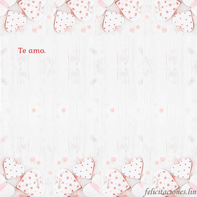 Tarjeta con corazones blancos