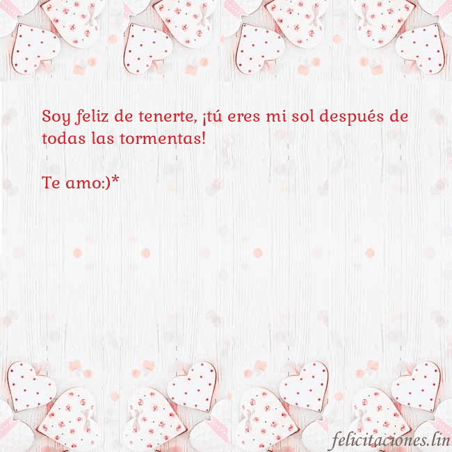 Tarjeta con corazones blancos