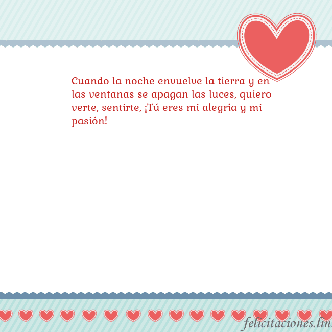 Tarjetas de San Valentín 6 Cuando la noche envuelve la tierra y en las ventan Tarjetas de San Valentín 6