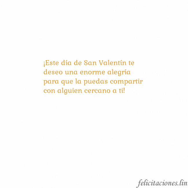 Gif animado corazón dorado ¡Este día de San Valentín te deseo una enorme aleg Gif animado corazón dorado