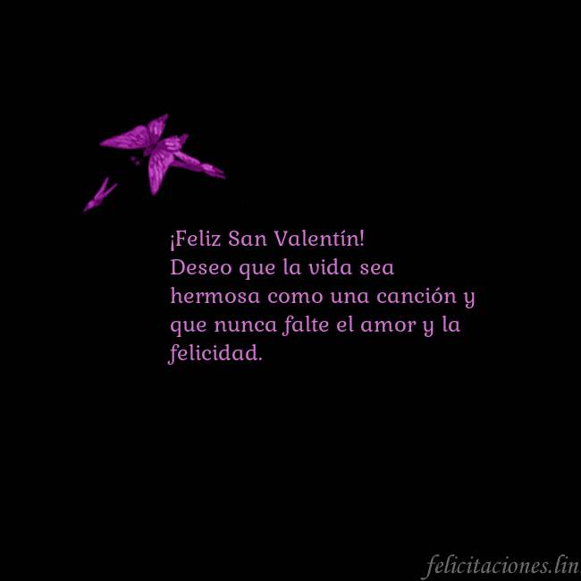 Tarjeta de cumpleaños con mariposas volando ¡Feliz San Valentín!
Deseo que la vida sea hermosa Tarjeta de cumpleaños con mariposas volando