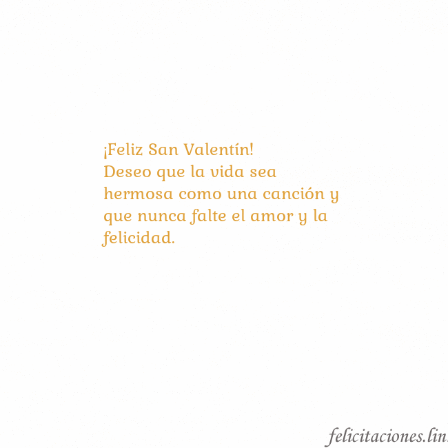 Gif animado corazón dorado ¡Feliz San Valentín!
Deseo que la vida sea hermosa Gif animado corazón dorado