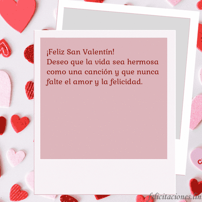 Tarjeta animada de San Valentín ¡Feliz San Valentín!
Deseo que la vida sea hermosa Tarjeta animada de San Valentín