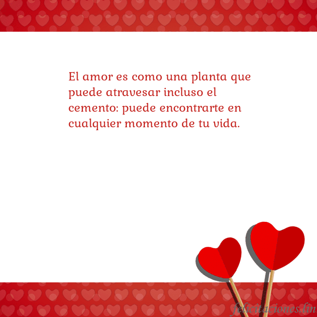 Tarjeta con corazones 2 El amor es como una planta que puede atravesar inc Tarjeta con corazones 2