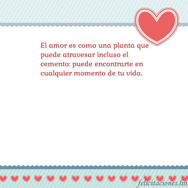 Tarjetas de San Valentín 6 El amor es como una planta que puede atravesar inc Tarjetas de San Valentín 6
