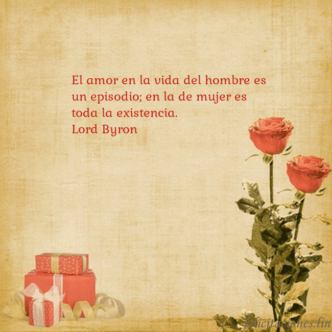 Tarjeta con rosas y regalos