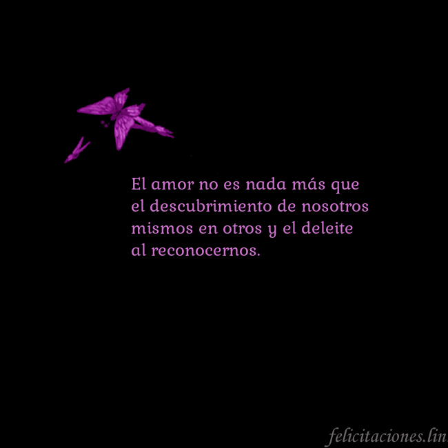 Tarjeta de cumpleaños con mariposas volando El amor no es nada más que el descubrimiento de no Tarjeta de cumpleaños con mariposas volando