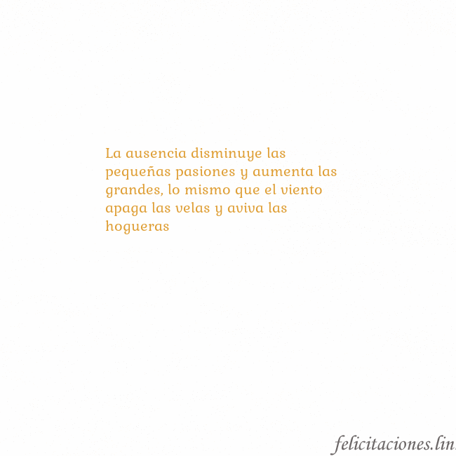 Gif animado corazón dorado La ausencia disminuye las pequeñas pasiones y aume Gif animado corazón dorado