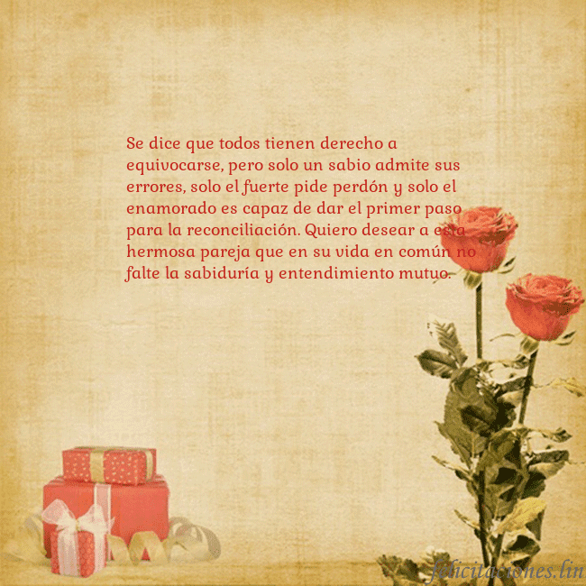 Tarjeta con rosas y regalos Se dice que todos tienen derecho a equivocarse, pe Tarjeta con rosas y regalos