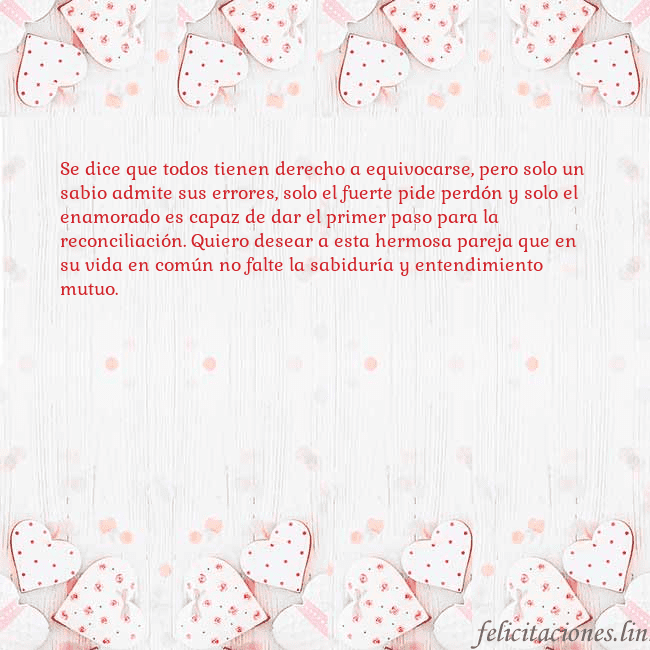 Tarjeta con corazones blancos Se dice que todos tienen derecho a equivocarse, pe Tarjeta con corazones blancos