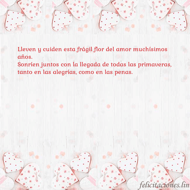 Tarjeta con corazones blancos Lleven y cuiden esta frágil flor del amor muchísim Tarjeta con corazones blancos