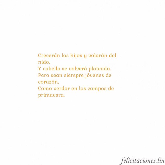 Gif animado corazón dorado Crecerán los hijos y volarán del nido,
Y cabello s Gif animado corazón dorado