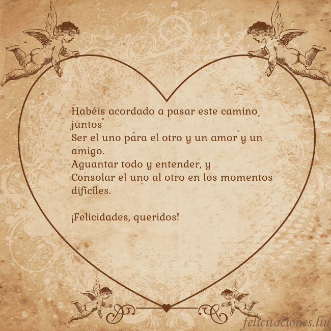 Tarjetas de San Valentín 8 Habéis acordado a pasar este camino juntos
Ser el Tarjetas de San Valentín 8