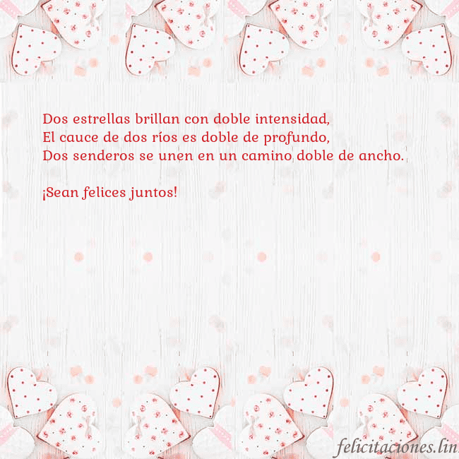 Tarjeta con corazones blancos Dos estrellas brillan con doble intensidad,
El cau Tarjeta con corazones blancos