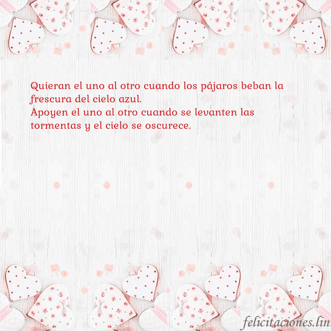 Tarjeta con corazones blancos Quieran el uno al otro cuando los pájaros beban la Tarjeta con corazones blancos