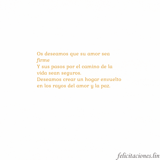Gif animado corazón dorado Os deseamos que su amor sea firme
Y sus pasos por Gif animado corazón dorado