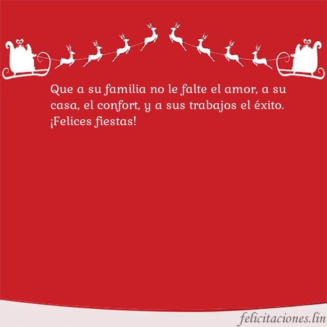 Postal roja con ciervos