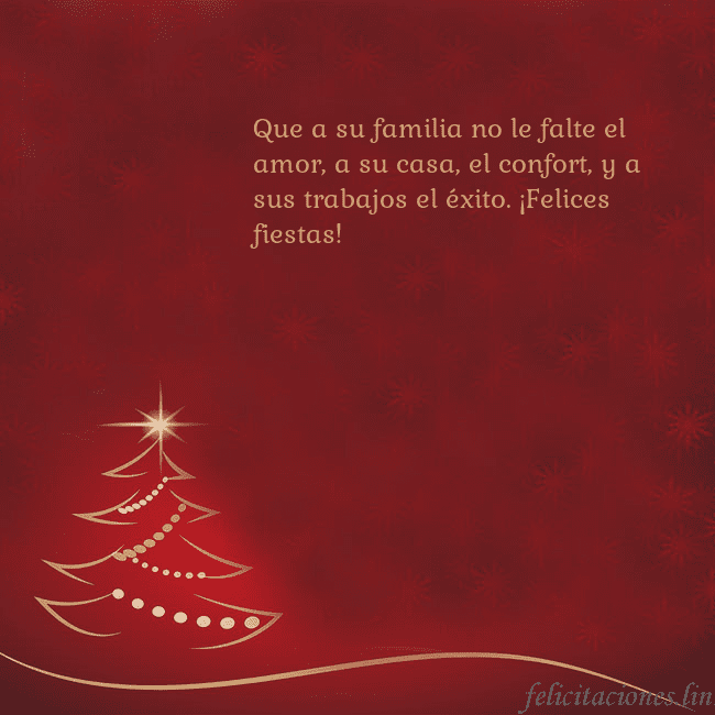 Tarjeta de Navidad roja con árbol de Navidad dorado