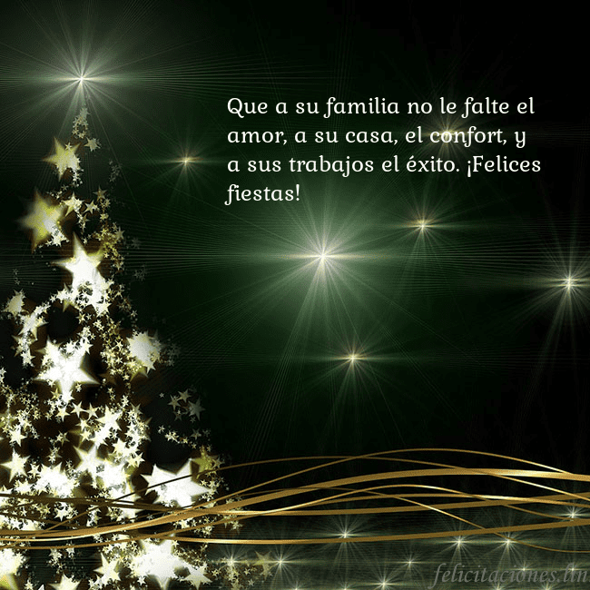 Tarjeta de Navidad verde con árbol dorado brillante