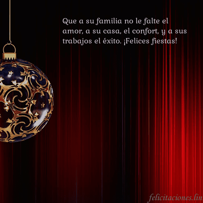 Tarjeta roja con un lujoso juguete de árbol de Navidad