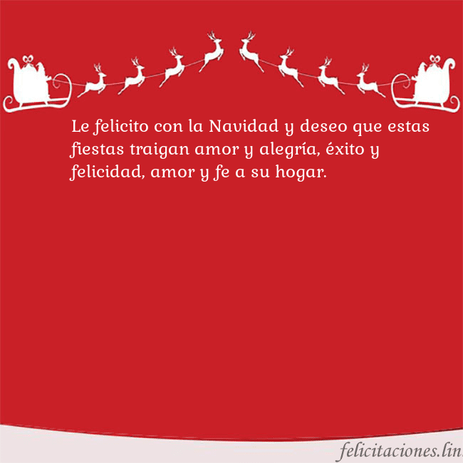 Postal roja con ciervos