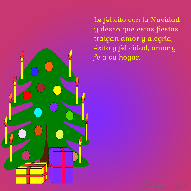 Tarjeta de felicitación brillante con un árbol de Navidad pintado