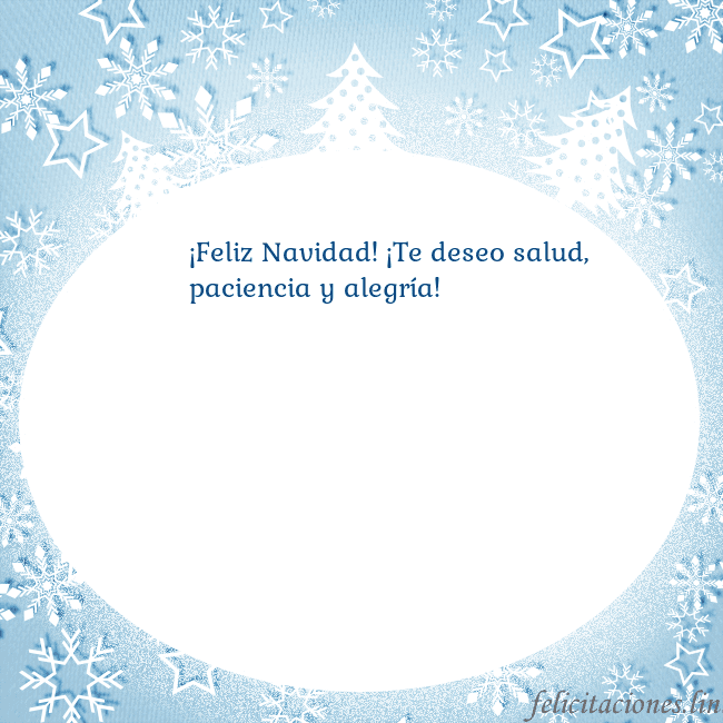 Tarjeta con abetos y copos de nieve