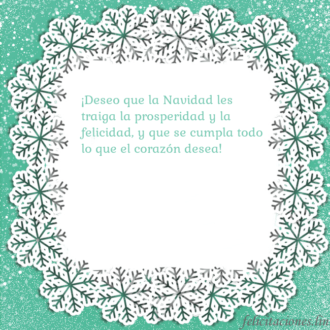 Tarjeta con copos de nieve