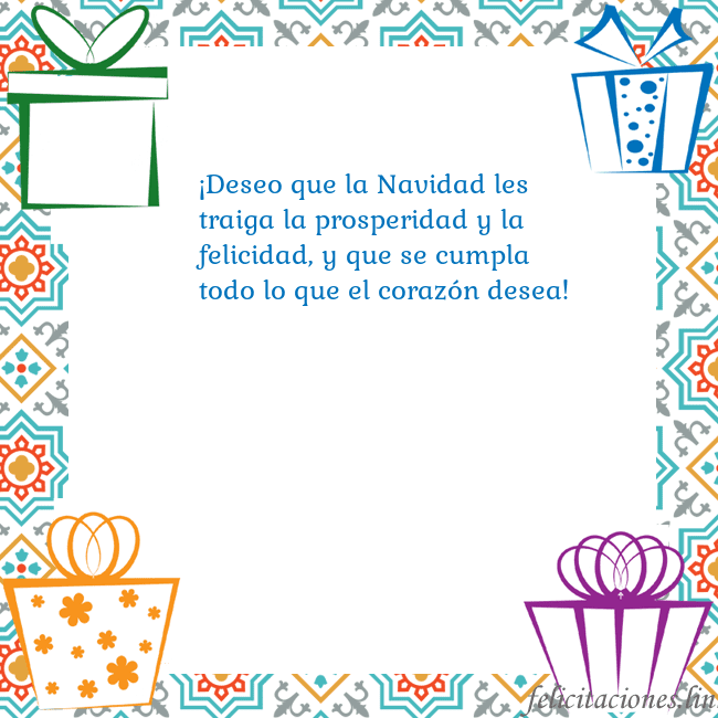 Tarjeta con regalos