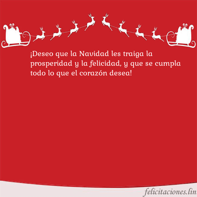 Postal roja con ciervos