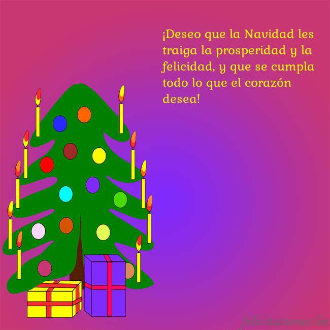 Tarjeta de felicitación brillante con un árbol de Navidad pintado