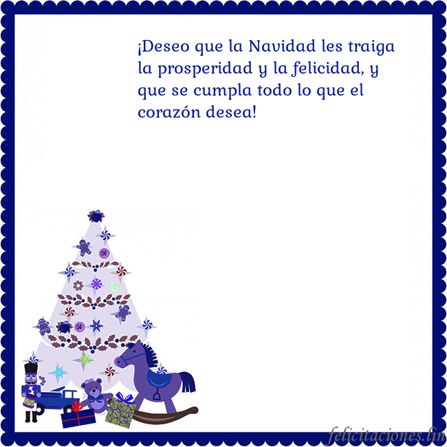 Tarjeta de felicitación con un árbol de Navidad y El Cascanueces