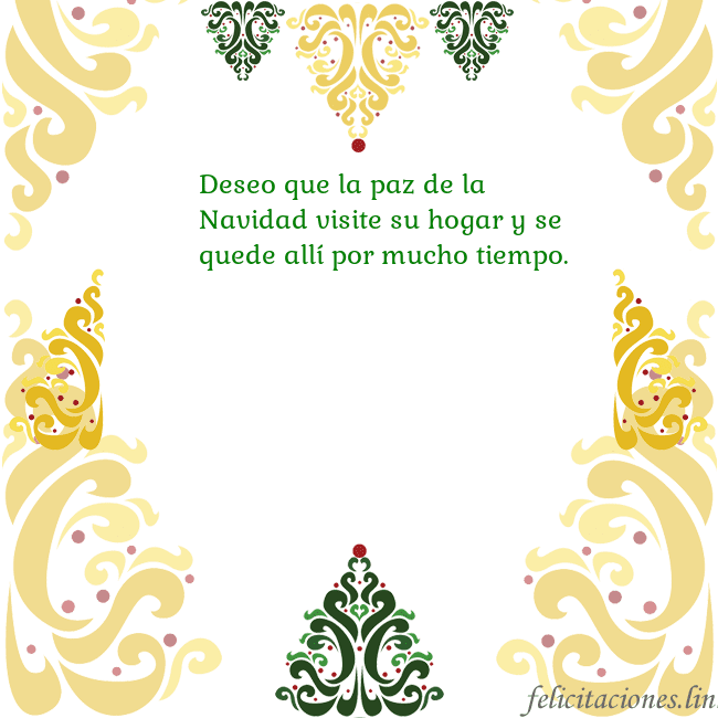 Tarjeta con adornos navideños