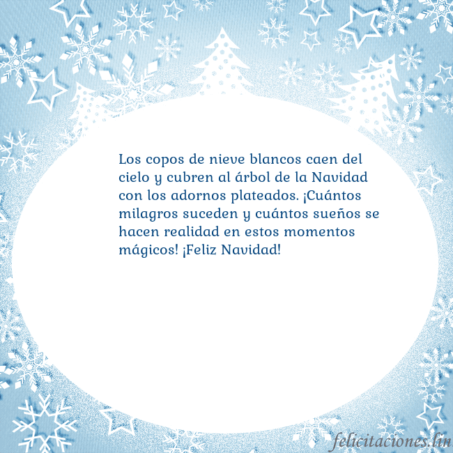 Tarjeta con abetos y copos de nieve Los copos de nieve blancos caen del cielo y cubren Tarjeta con abetos y copos de nieve