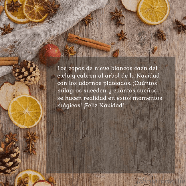 Tarjeta de felicitación con aroma navideño Los copos de nieve blancos caen del cielo y cubren Tarjeta de felicitación con aroma navideño