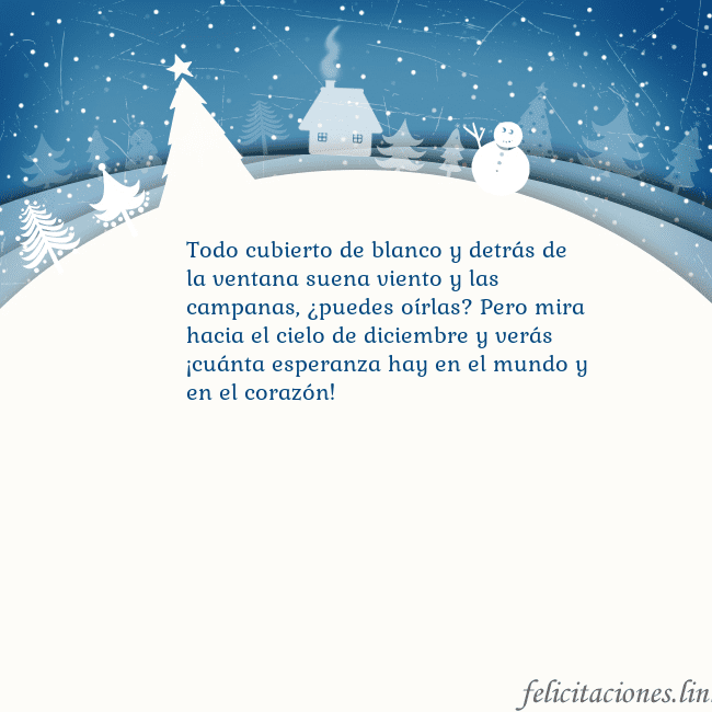 Tarjeta con ciudad blanca Todo cubierto de blanco y detrás de la ventana sue Tarjeta con ciudad blanca