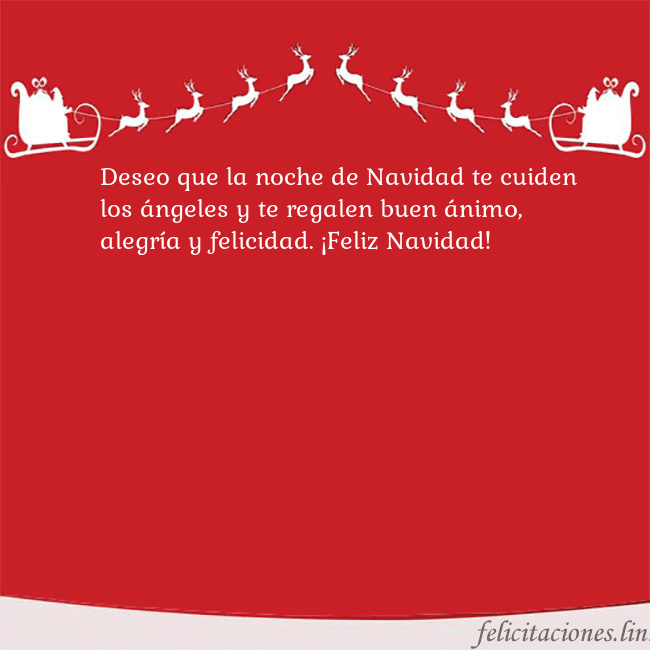 Postal roja con ciervos