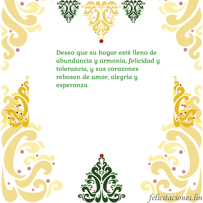 Tarjeta con adornos navideños