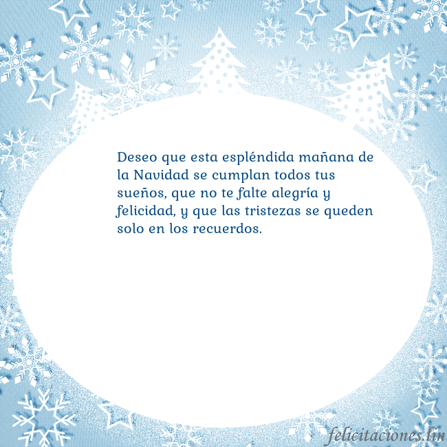 Tarjeta con abetos y copos de nieve