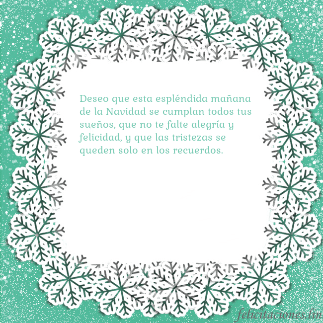 Tarjeta con copos de nieve