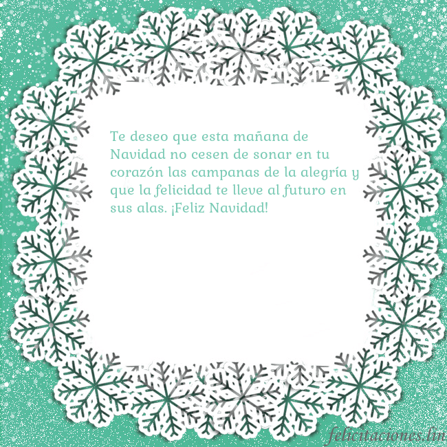 Tarjeta con copos de nieve