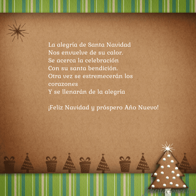 Tarjeta con un árbol de pan de jengibre