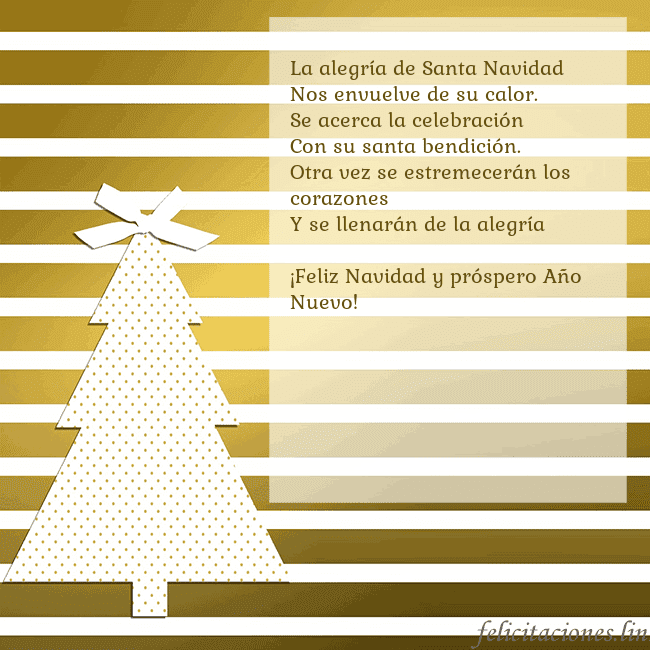 Tarjeta de felicitación de árbol de Navidad dorado brillante La alegría de Santa Navidad
Nos envuelve de su ca Tarjeta de felicitación de árbol de Navidad dorado brillante