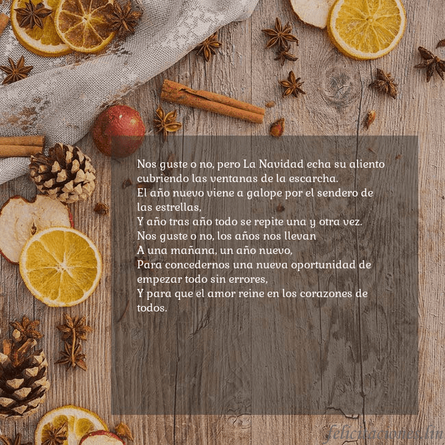 Tarjeta de felicitación con aroma navideño Nos guste o no, pero La Navidad echa su aliento
cu Tarjeta de felicitación con aroma navideño