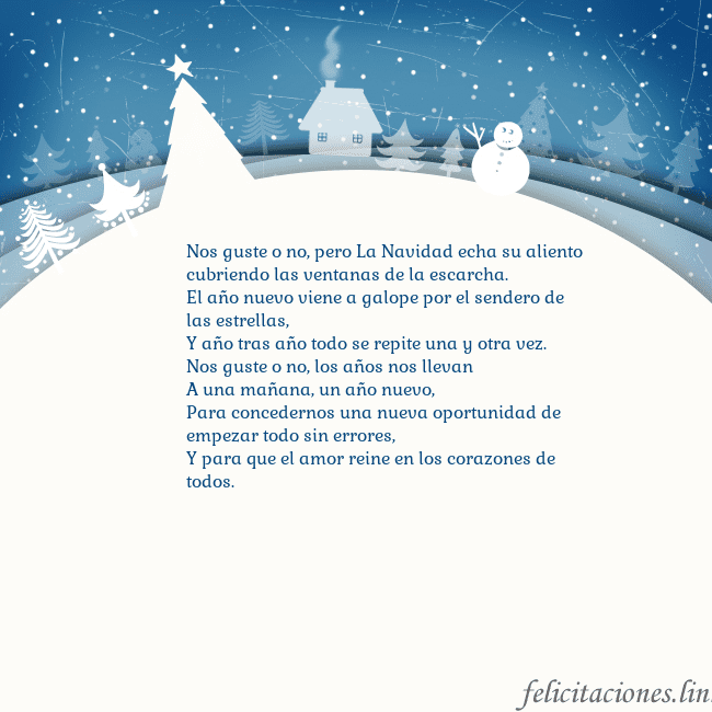 Tarjeta con ciudad blanca Nos guste o no, pero La Navidad echa su aliento
cu Tarjeta con ciudad blanca