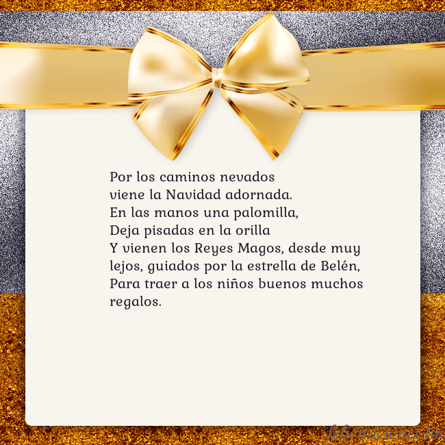 Tarjeta con una gran cinta dorada