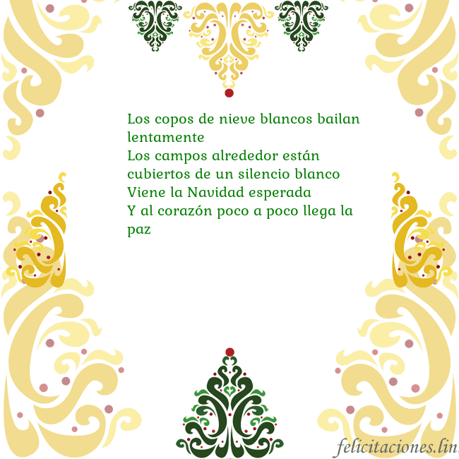 Tarjeta con adornos navideños Los copos de nieve blancos bailan lentamente
Los Tarjeta con adornos navideños